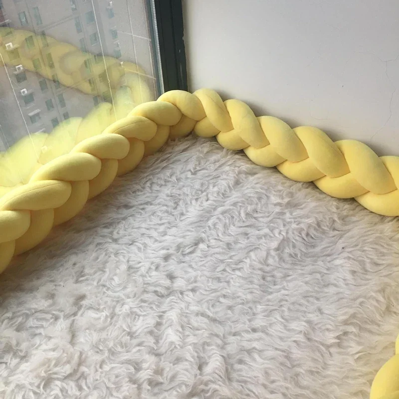 Protector de cama de bebé envolvente, cojín suave anticaídas
