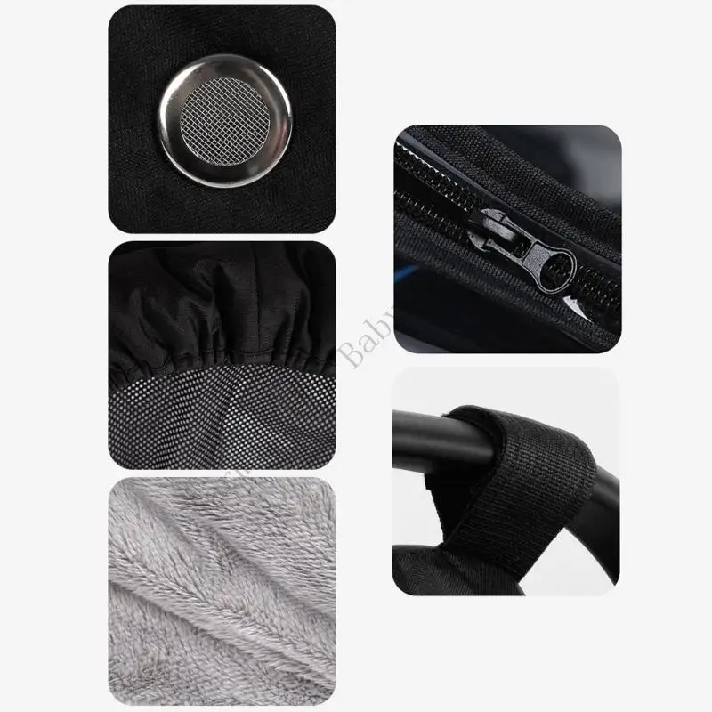Funda parasol para silla coche bebé con mosquitera transpirable - imagen 2