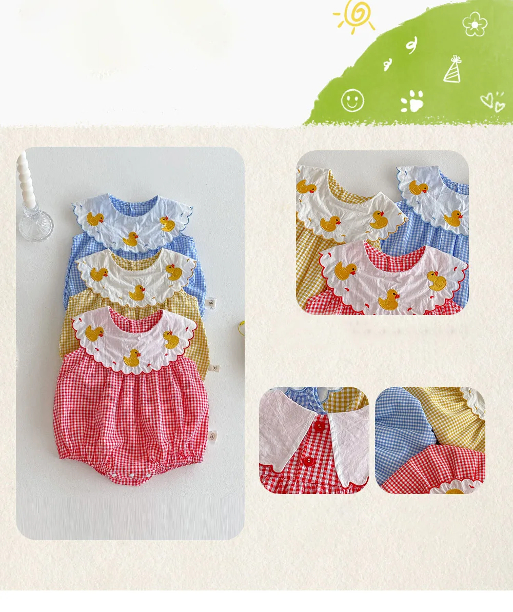 Body infantil cuello Peter Pan verano
