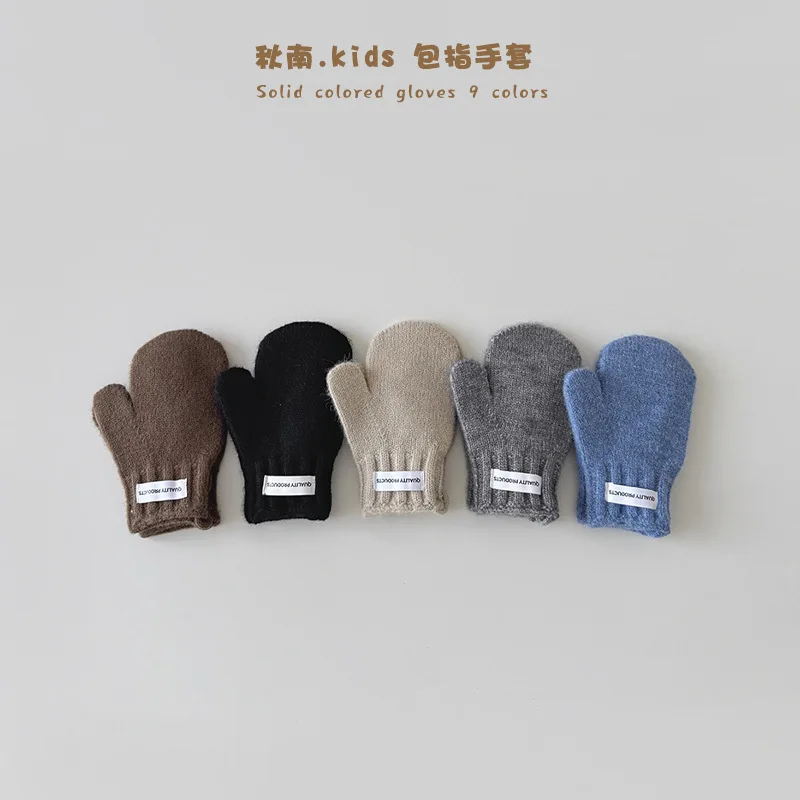 Guantes y mitones de invierno para bebé – Cálidos, color sólido - imagen 3