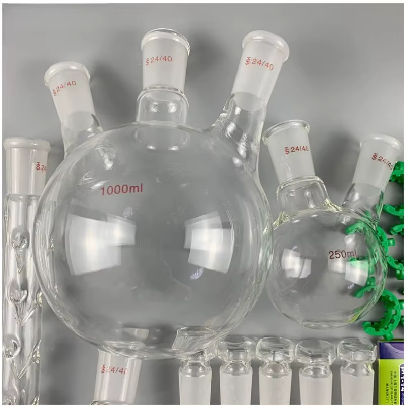 Kit de destilación en vidrio borosilicato con juntas - imagen 3