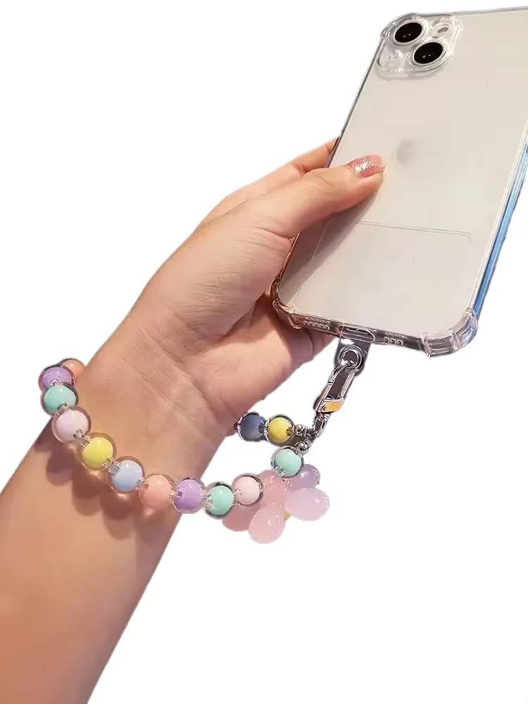 Abalorio antipérdida con flores para teléfono móvil – Niño
