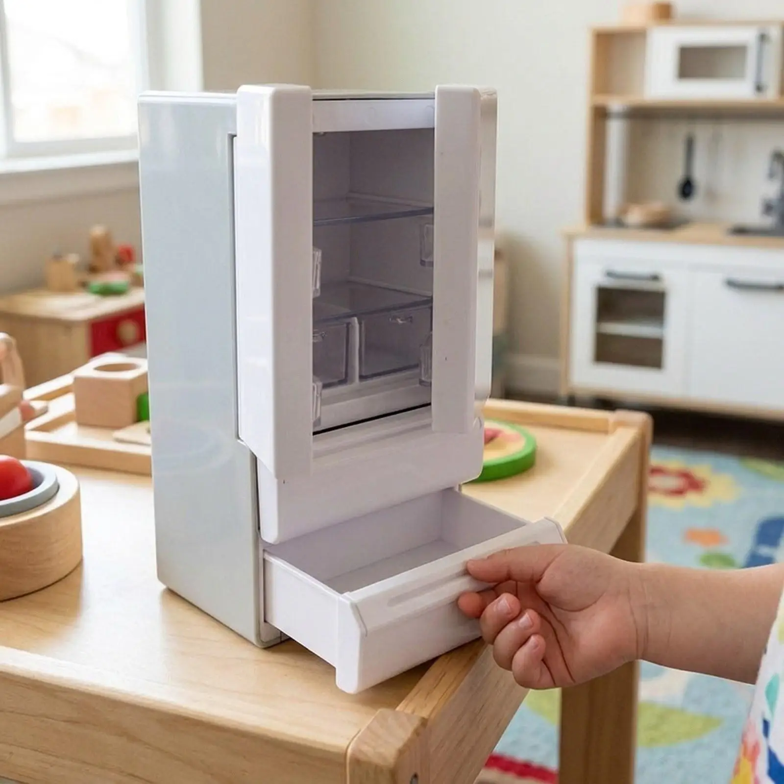 Mini nevera y congelador para casa de muñecas - imagen 4