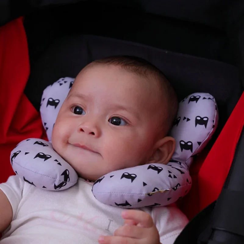 Almohada en forma de U suave algodón para bebés y viaje - imagen 3