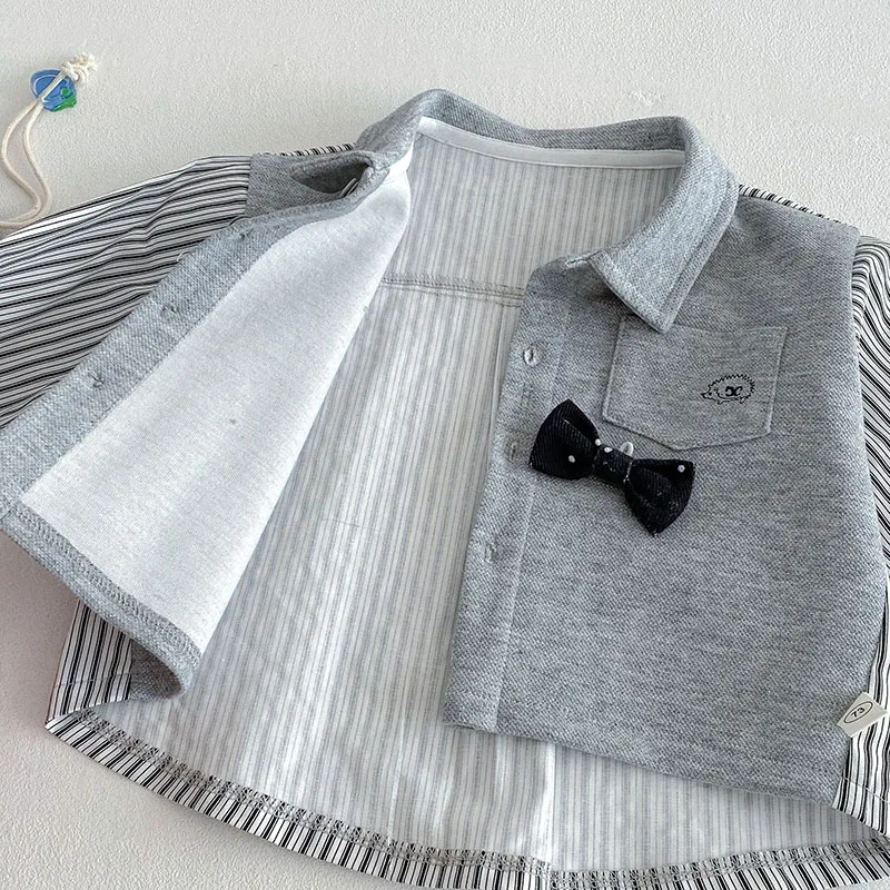 Camisa Milancel de algodón para niño – Estile británico - imagen 2