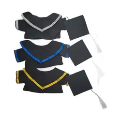 Vestido de graduación para muñecas con tela multicolor