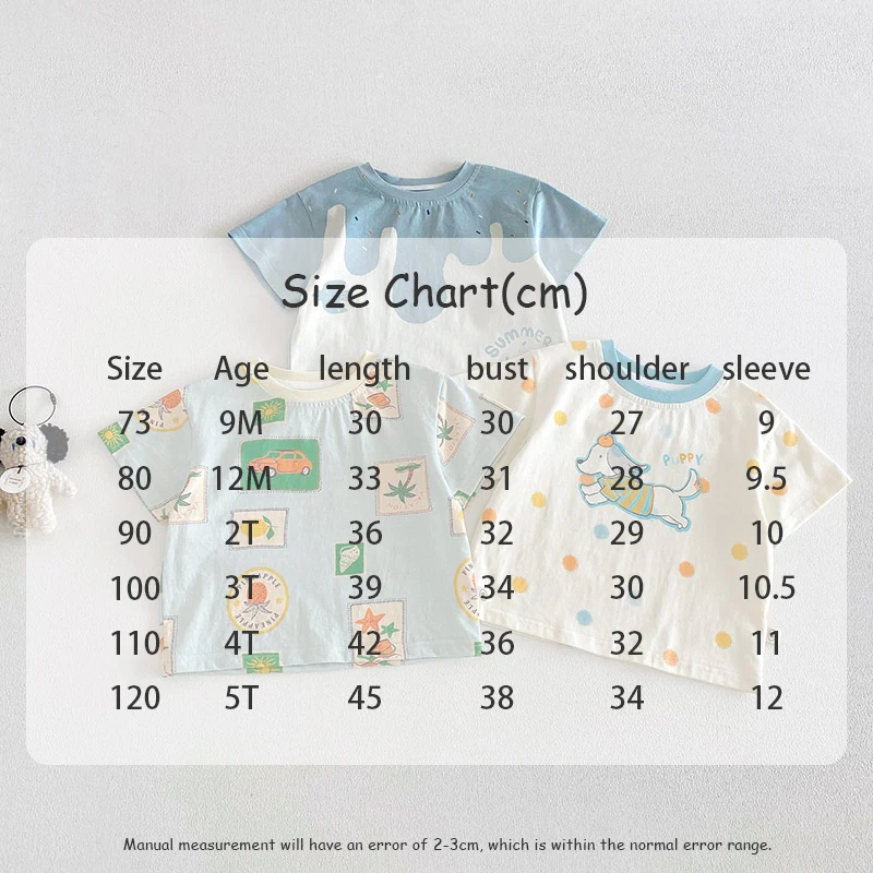 Camiseta de verano estampada con temática infantil