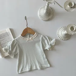 Camiseta algodón manga corta para bebé niña – Ideal para el verano