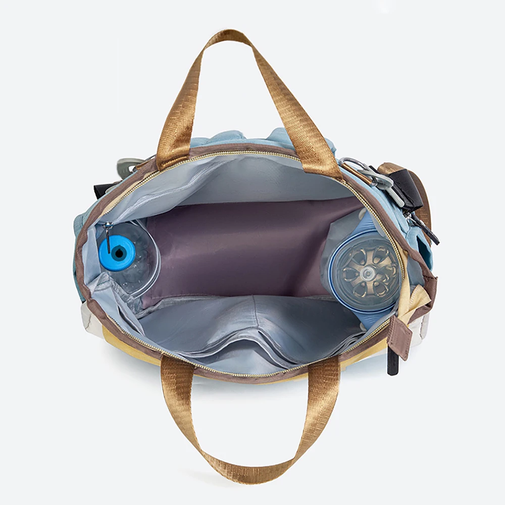 Mochila de pañales bloques de color ligera e impermeable - imagen 2