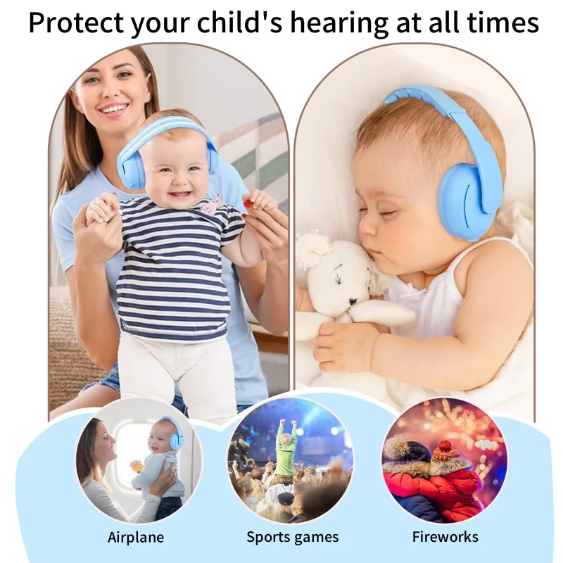 Tapones para oídos 2 en 1: reducción de ruido para bebés y niños - imagen 4