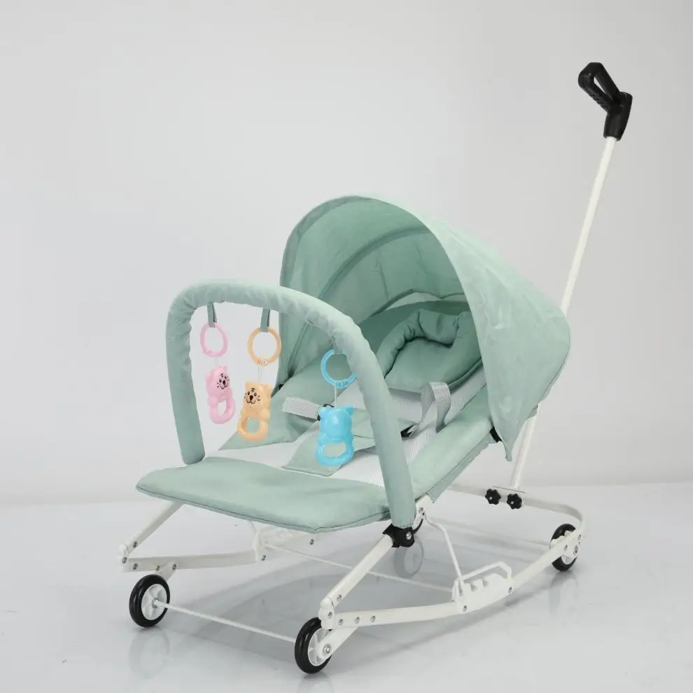 Mecedora plegable para bebé en posición de asiento