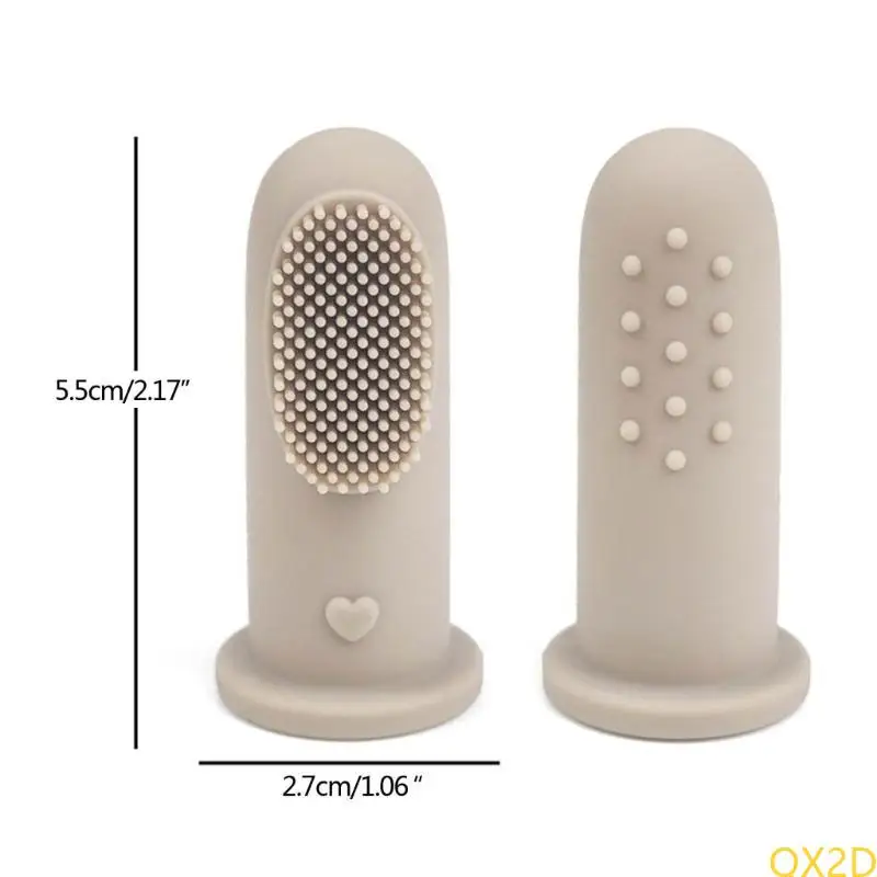 Cepillo de silicona para primera higiene dental del bebé - imagen 3