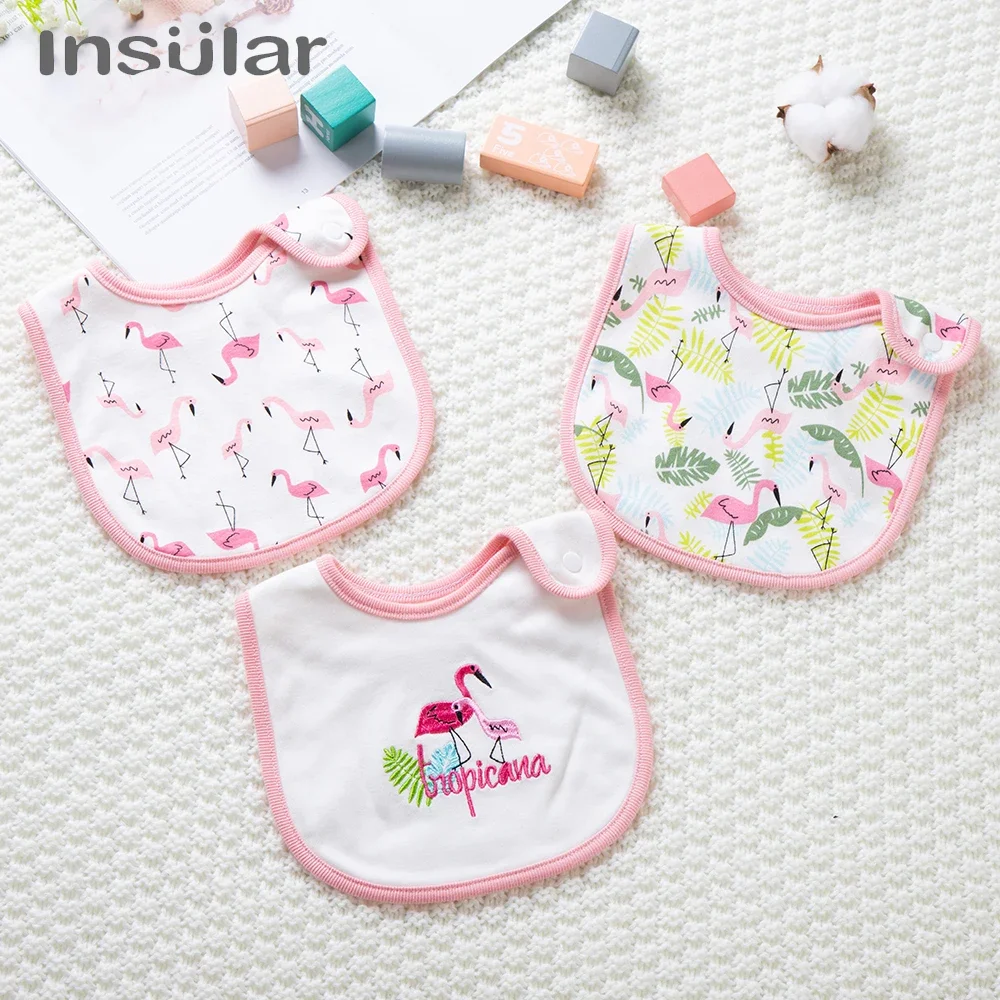 Insular Baberos bandana de algodón para bebé - niñas y niños - imagen 3