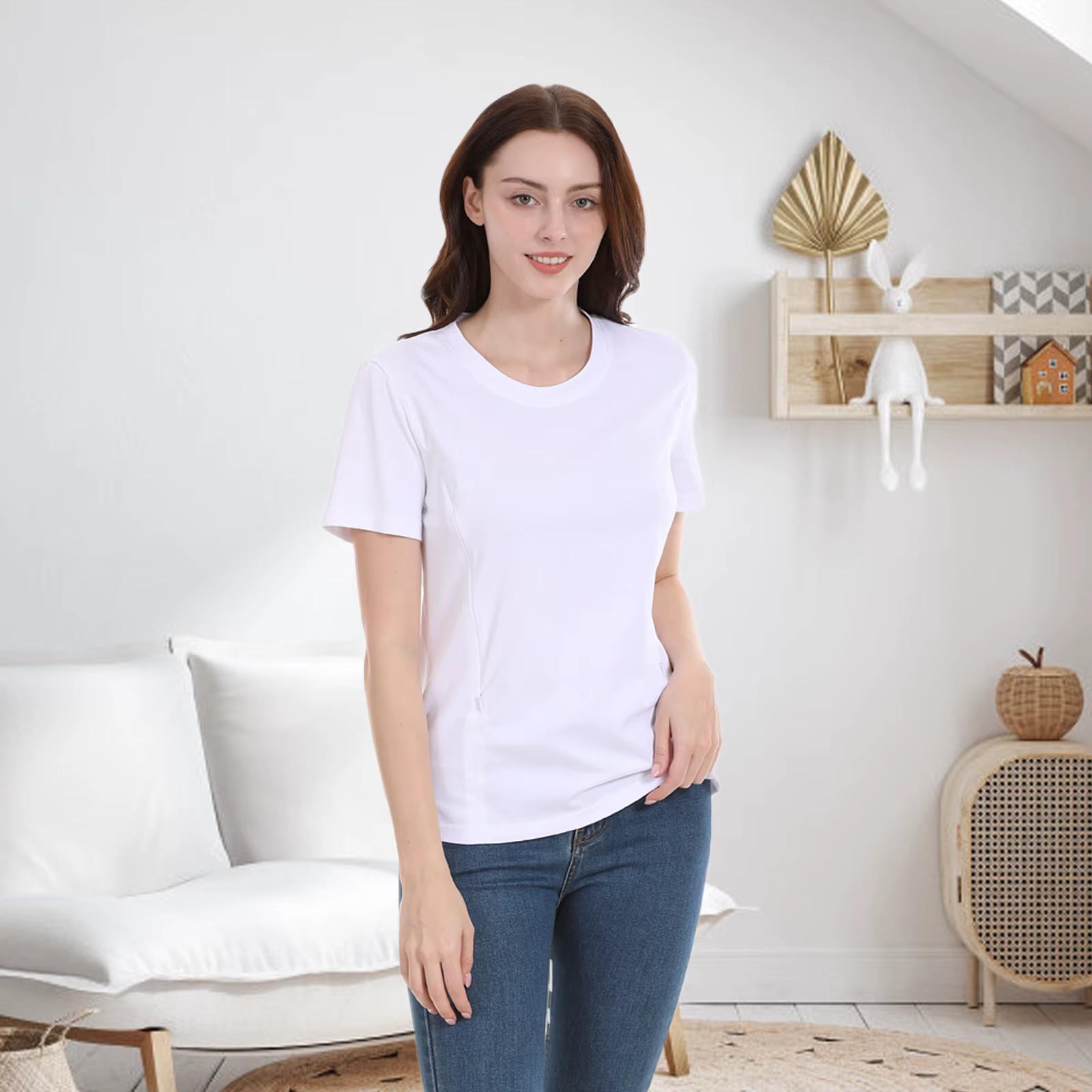 Camiseta de lactancia vista frontal