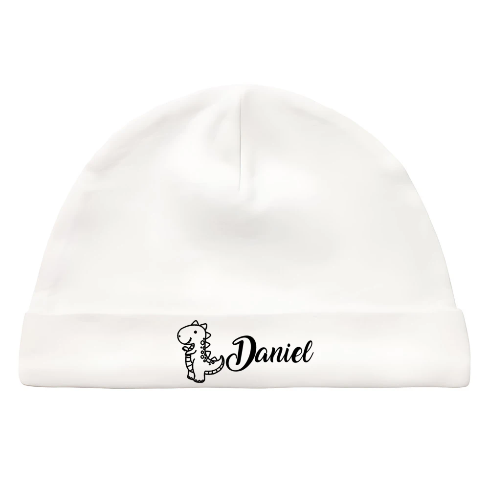 Gorro recién nacido personalizado algodón monograma a prueba de viento - imagen 4