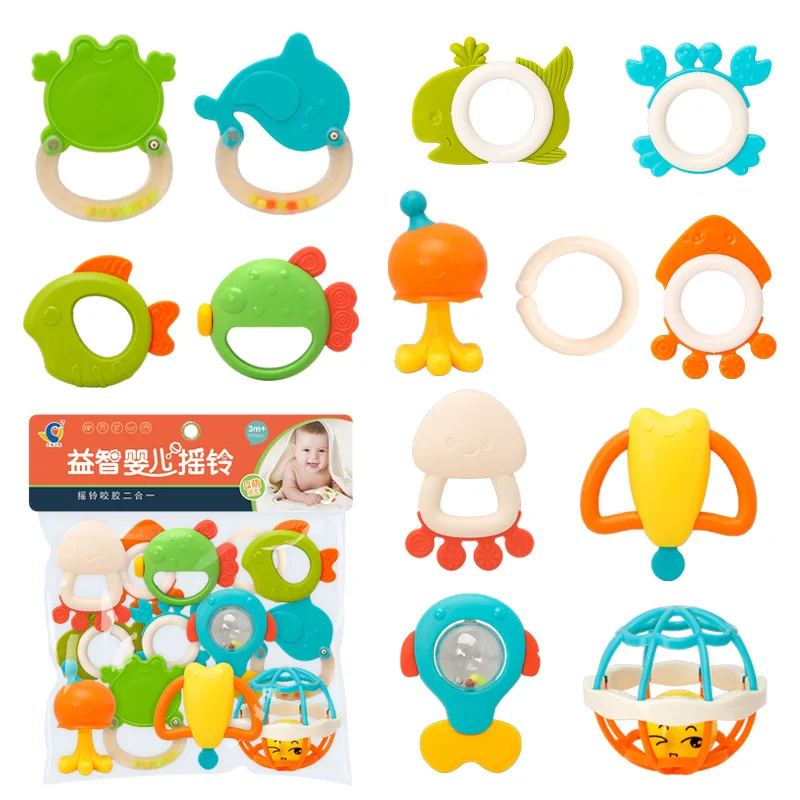 Set de sonajeros con colores brillantes
