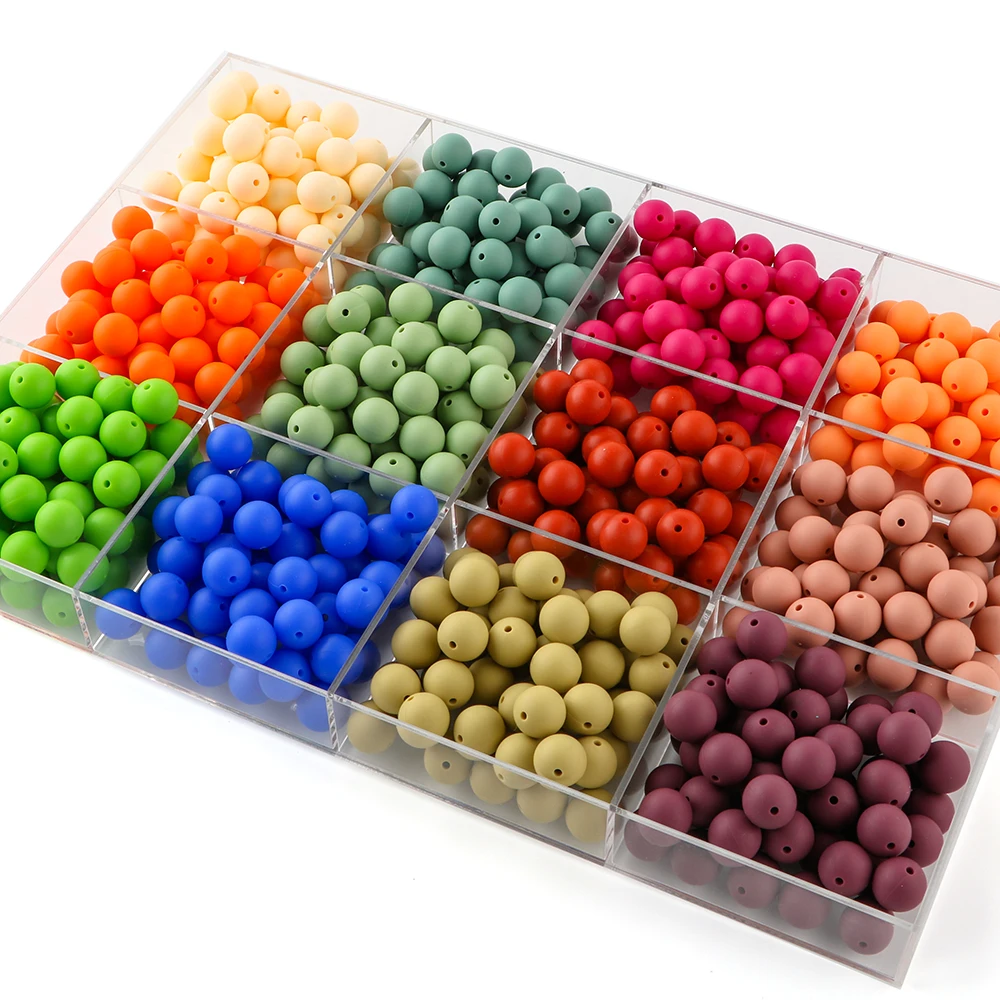 Kovict Cuentas redondas de silicona para manualidades infantiles - imagen 2