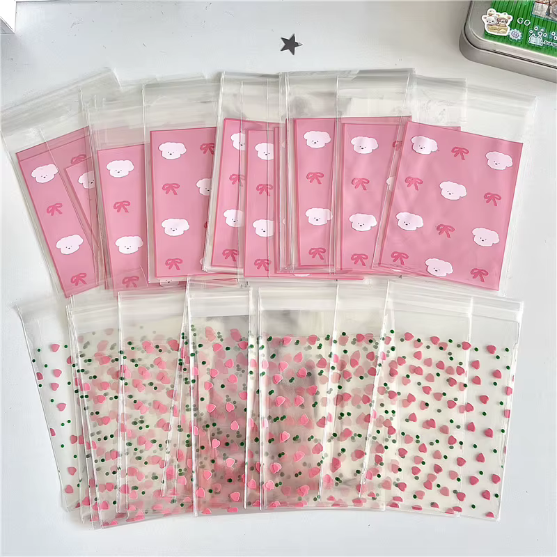 Bolsas autoadhesivas con estrellas para tarjetas