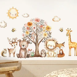 Pegatinas de pared infantiles animales dibujos para habitación niños