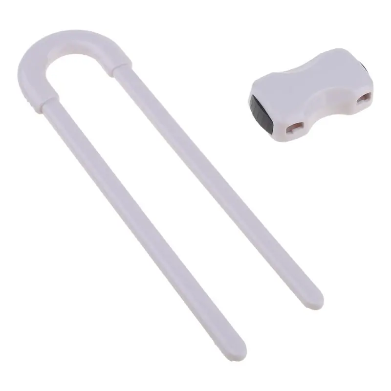 Cerradura de seguridad en U para puerta de cajón ABS para bebés - imagen 4
