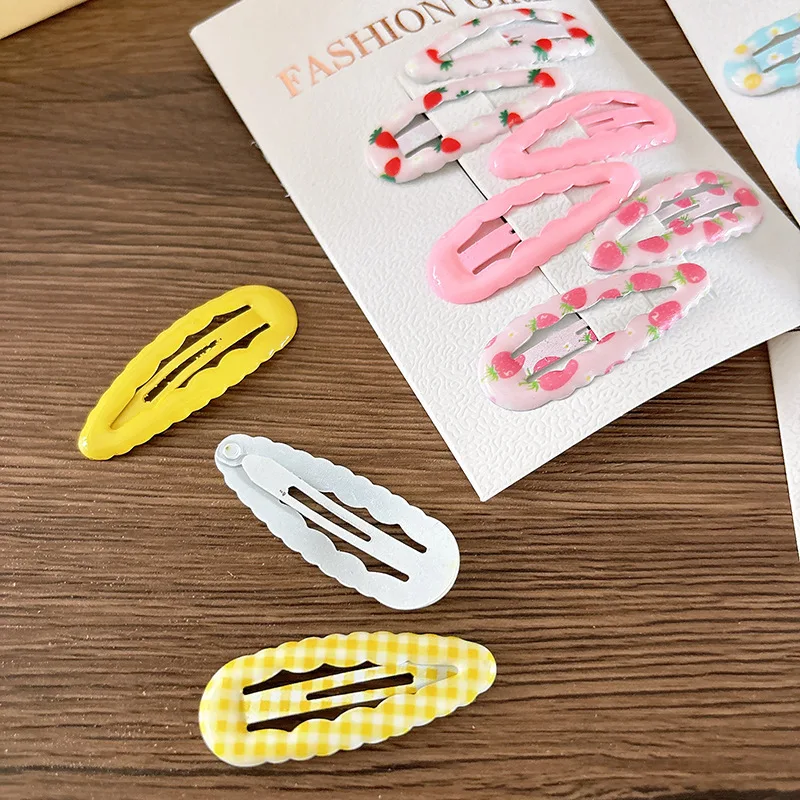 Clips con frutas para el pelo de niña – 6 unidades