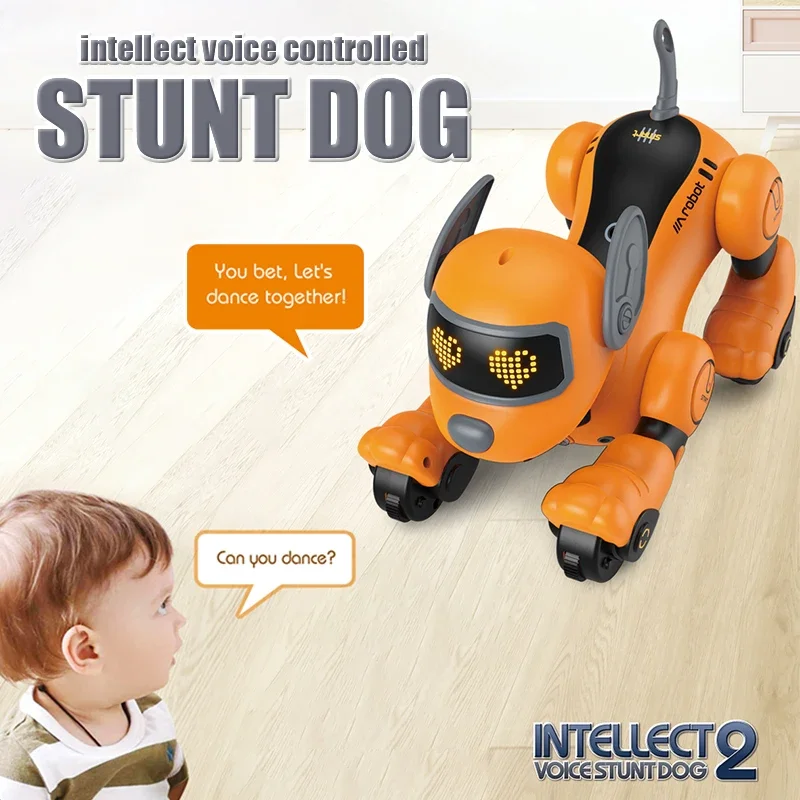 Robot RC inteligente programable con luces LED y sonido para niños - imagen 3