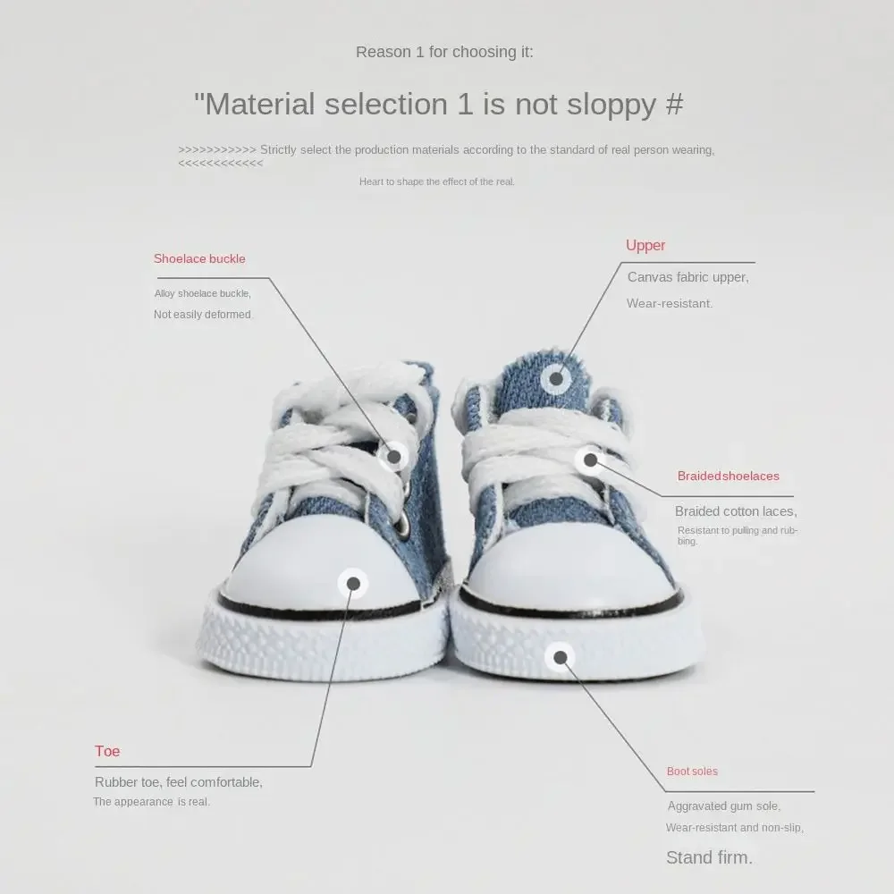 Zapatos Labubu de lona artesanales para muñecas – Varios estilos - imagen 2