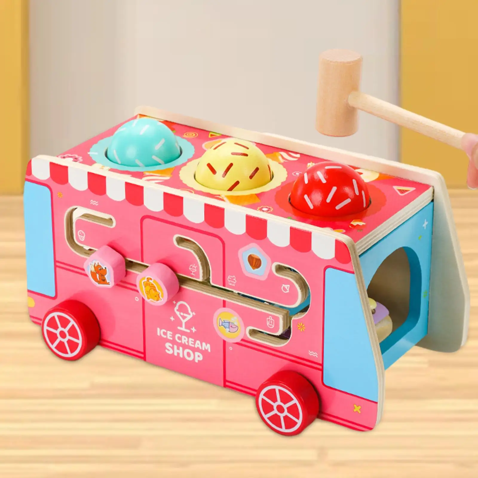 Clasificador de formas en madera para niños multifunción - imagen 4