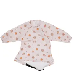 Happyflute Babero impermeable para destete de manga larga 6-36 meses