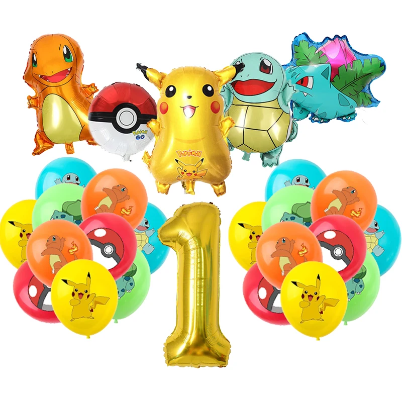 Globos de Pikachu coloridos