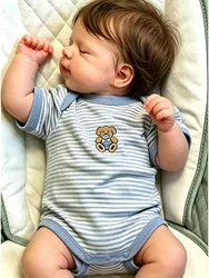 Muñeca reborn realista de vinilo con piel 3D cuerpo completo Pascale