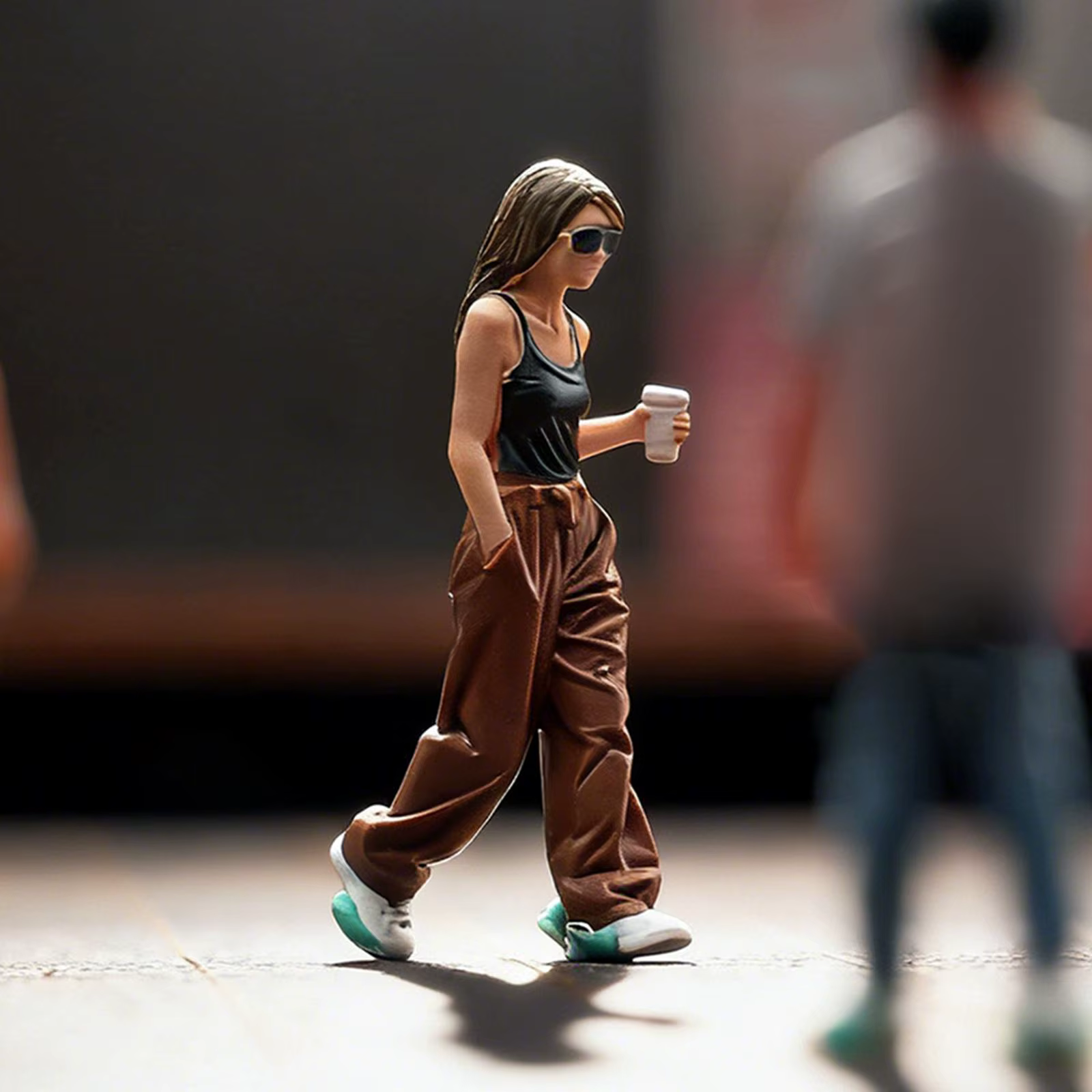 Figura de niña en miniatura, kit modelo resina para diorama - imagen 5