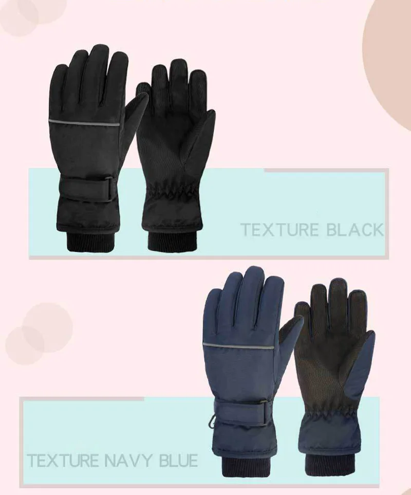 Guantes de invierno con material reflectante