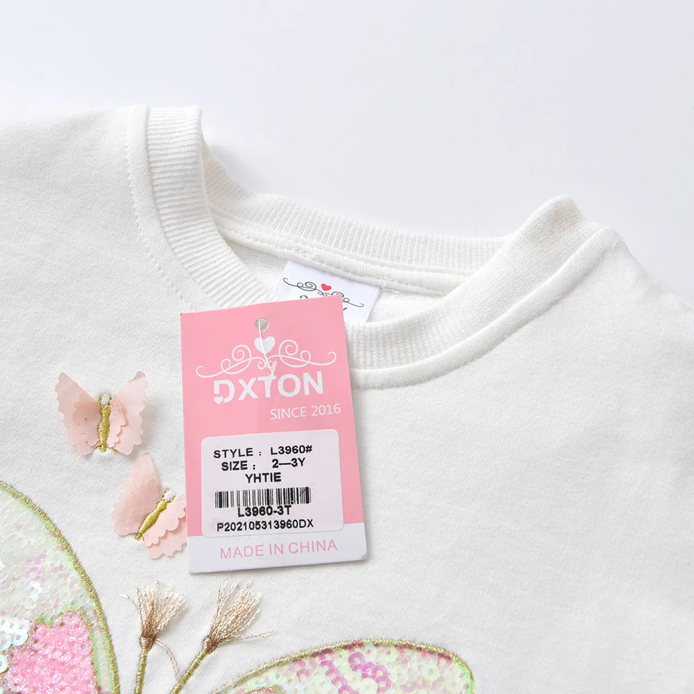 Sudadera con lentejuelas para niña – Camiseta manga larga primavera/otoño - imagen 5