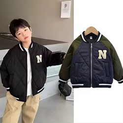 Abrigo béisbol de invierno para niños – Chaqueta cálida