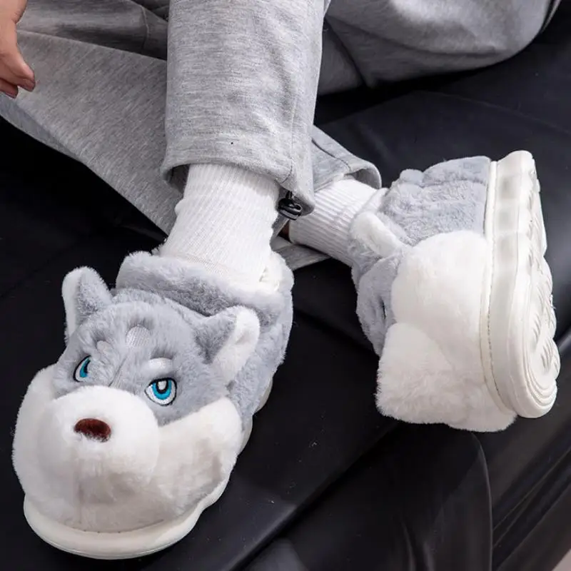 Zapatillas algodón estampado perro antideslizantes - imagen 3