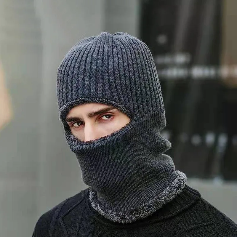 Gorro térmico de invierno punto grueso unisex para frío - imagen 5