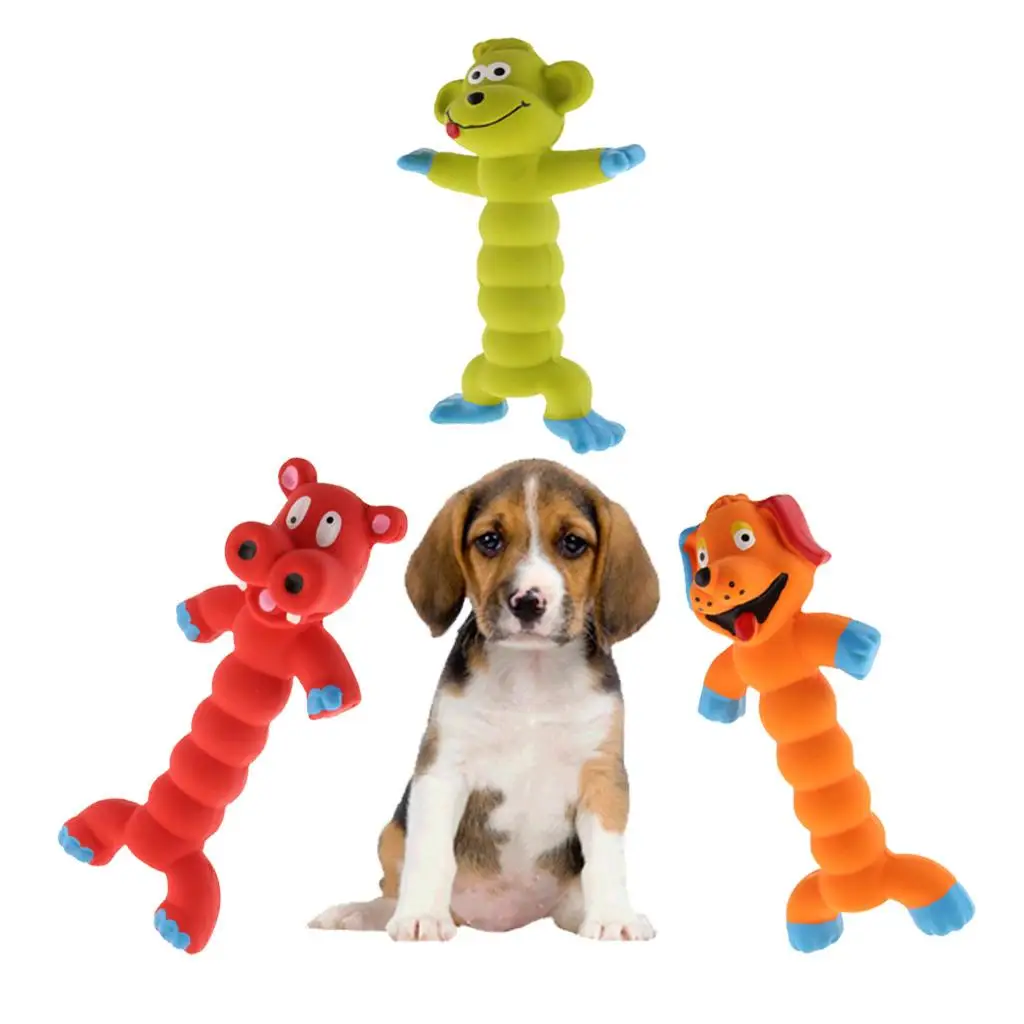 Juguete masticable de goma para perros y cachorros con sonido - imagen 3