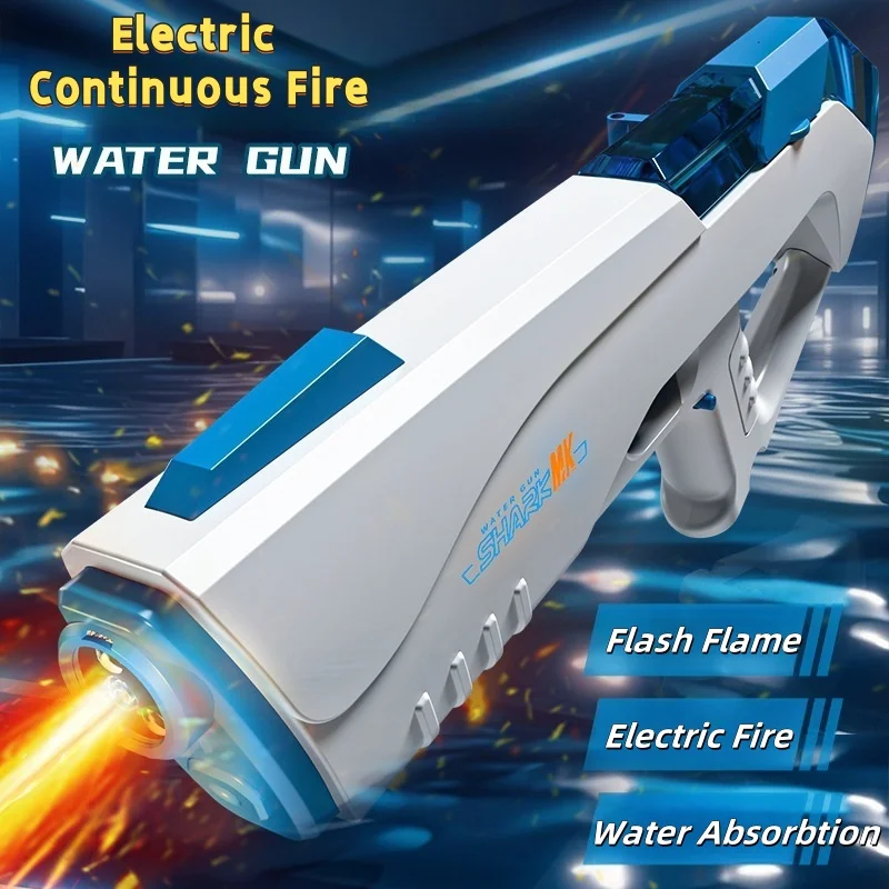 Pistola de agua recargable automática para niños y adultos