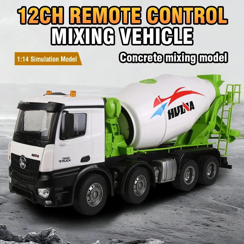 Camión mezclador RC Huina de ingeniería a control remoto - imagen 2
