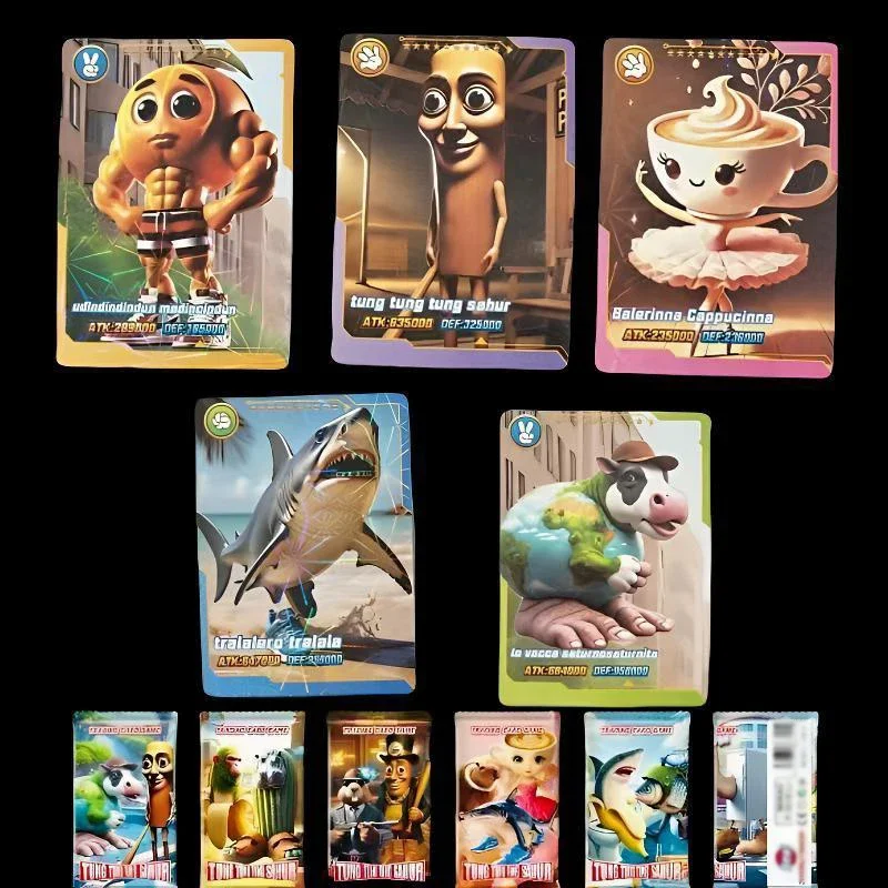 Juego de tarjetas de colección Tralalero para niños – Regalo divertido - imagen 5