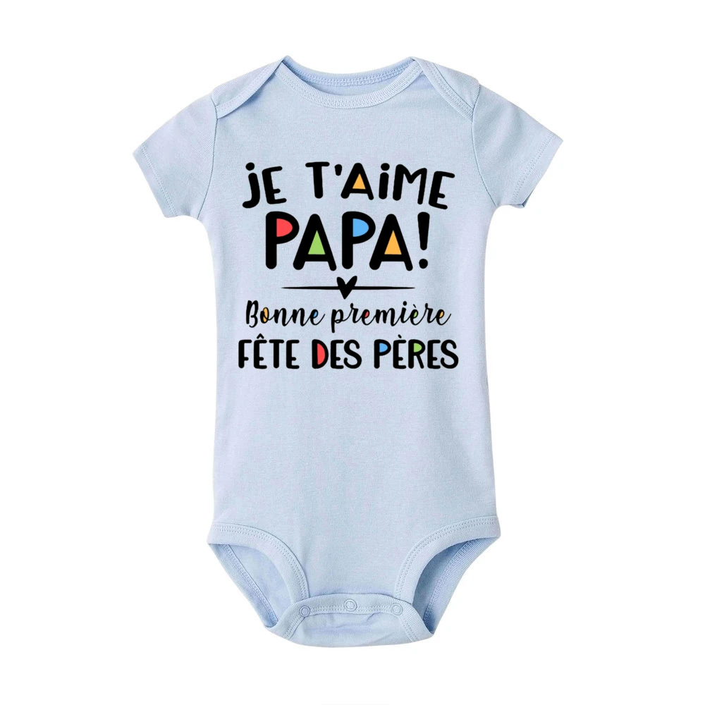 Body bebé manga corta 'Te amo papá' recién nacido verano - imagen 2