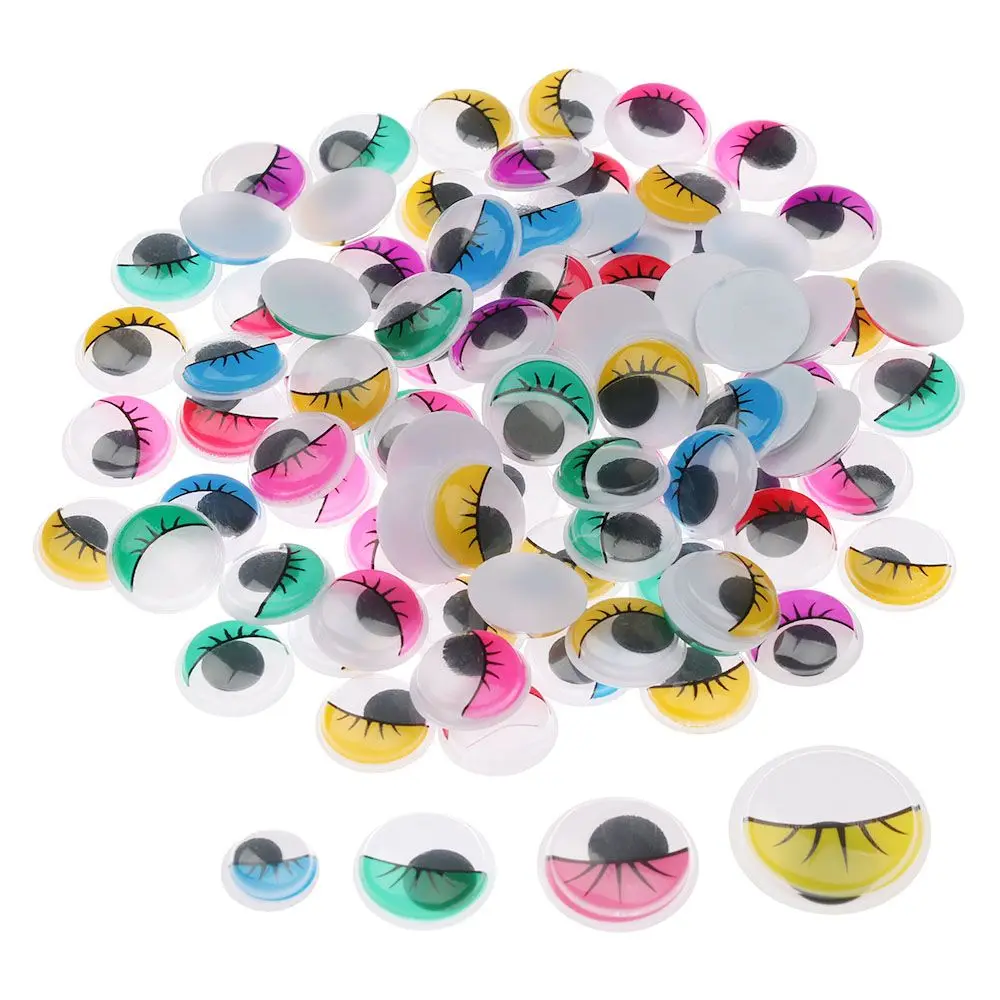 Ojos de muñeca para coser redondos y coloreados – Manualidades - imagen 5