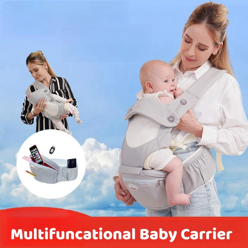 Portabebés ergonómico frontal para recién nacido con soporte lumbar - imagen 3