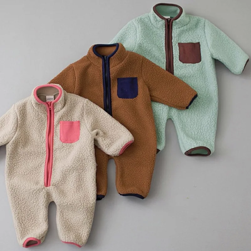 Mono enterizo MILANCEL forro suave patchwork bebe primavera otoño