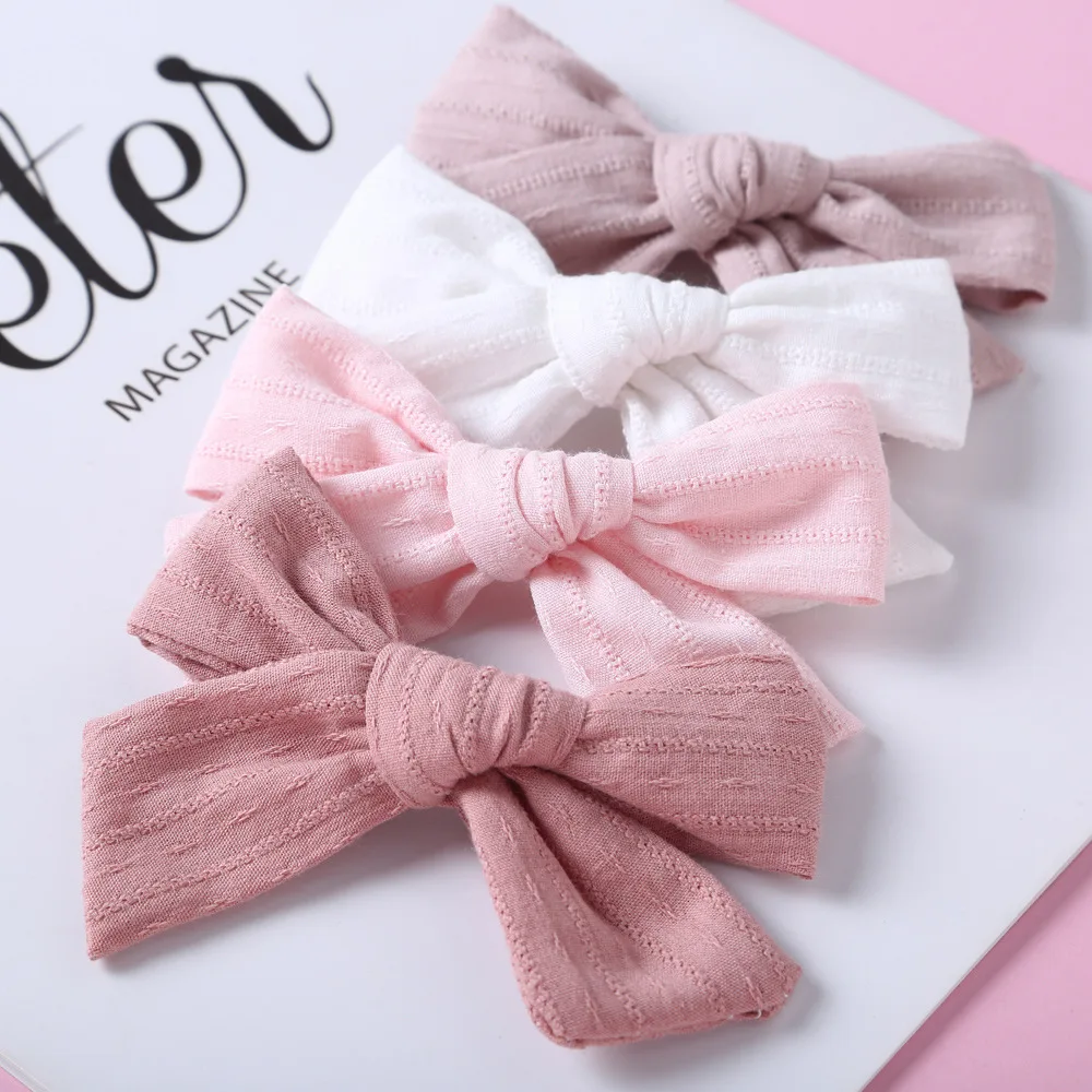 Pinza de pelo con lazo algodón para niñas