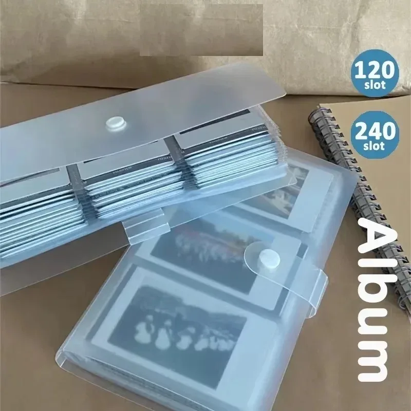 Portatarjetas transparente para tarjetas y álbum de fotos