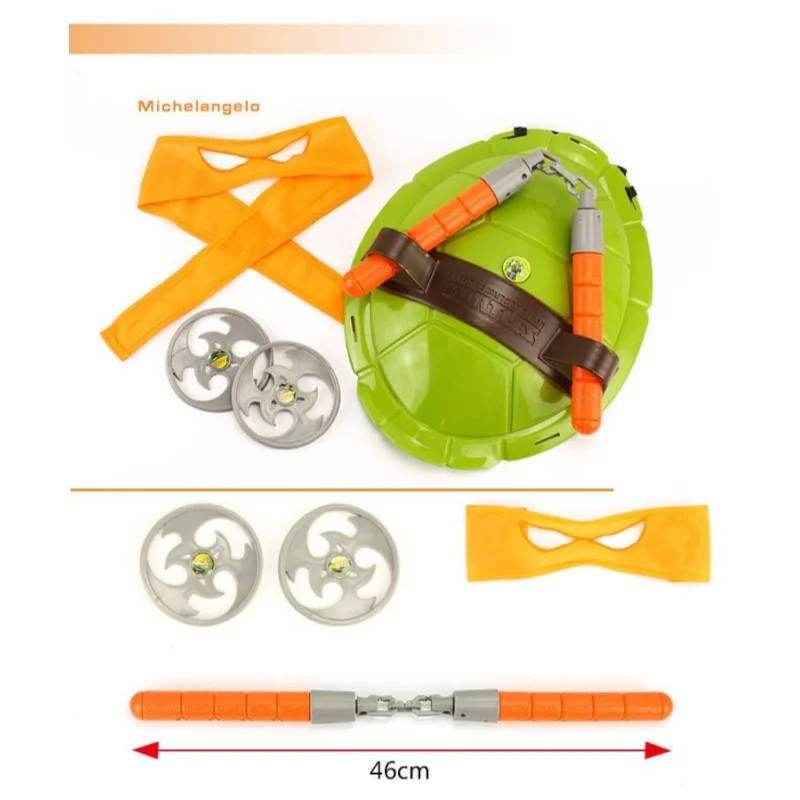Disfraz Tortuga Ninja para niños cosplay con máscara de ojos - imagen 4