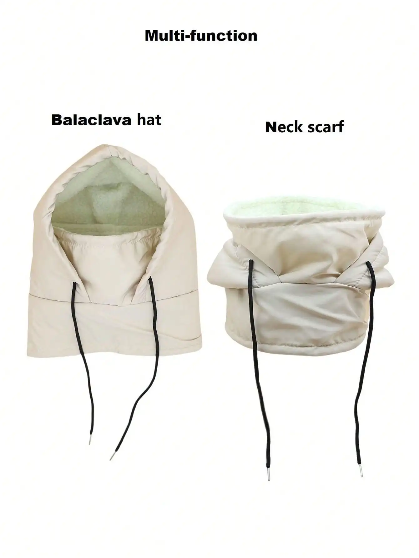 Detalle del gorro de nieve cálido para bebés en uso