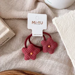 Bandas para el pelo de bebé niña con lazo de cuadros